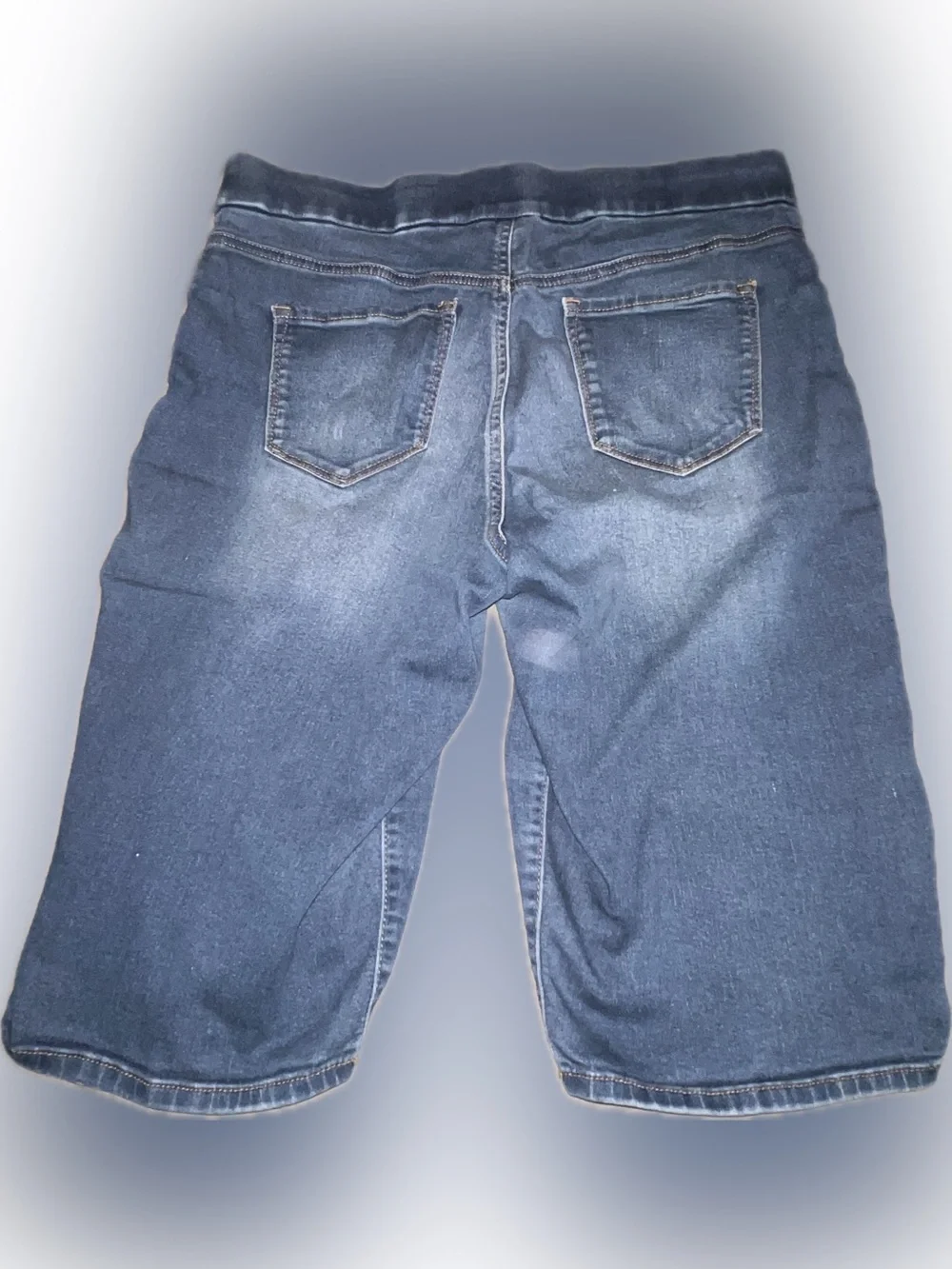🔴Nine West Blue Skimmers & Time And Tru Denim Long Shorts Large